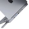 USB-C dokkolóállomás / hub MacBook Pro 16" INVZI MagHub 12in2 SSD tálcával (szürke)