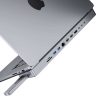 USB-C docking station / Hub for MacBook Pro 13" / 14" INVZI MagHub 12in2 with SSD tray (gray)