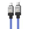 Fast Charging cable Baseus USB-C to Coolplay Series 1m, 20W (purple)