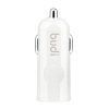 LED car charger Budi 1xUSB-A, 2.4A (white)