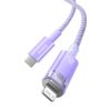 Fast Charging cable Baseus USB-C to Lightning  Explorer Series 2m, 20W (purple)