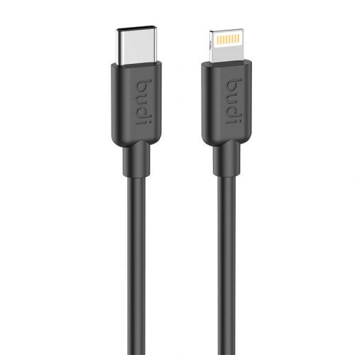 USB-C to Lightning cable Budi 230TL, 20W, 1.2m, (black)