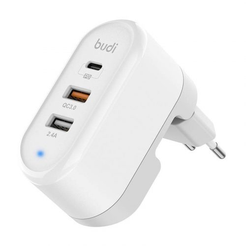 Charger Budi 315TE, USB-C+USB, 100V~240V