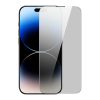 Baseus Crystal Series betekintésgátló edzett üvegfólia iPhone 14 Pro