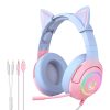 Gaming headphones ONIKUMA K9 Pink/Blue