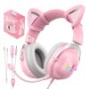 Gaming headphones ONIKUMA X11 Pink