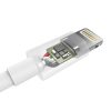 USB to Lightning cable Choetech IP0026, MFi,1.2m (white)