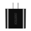 Wall Charger Choetech C0026, US plug, 3x USB-C with digital display 15W (black)