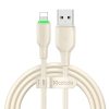 USB és Lightning kábel Mcdodo CA-4740 LED világítással 1.2m (bézs)