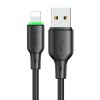 USB to Lightning Cable Mcdodo CA-4741 with LED light 1.2m (black)