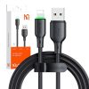 USB to Lightning Cable Mcdodo CA-4741 with LED light 1.2m (black)