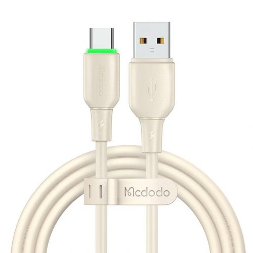 USB-USB-C kábel Mcdodo CA-4750 LED világítással 1.2m (bézs)