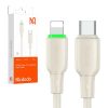 Kábel USB-C do Lightning Mcdodo CA-4760 LED világítással 1.2m (bézs)