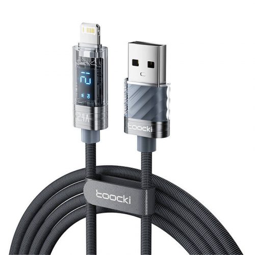 Toocki Charging Cable A-L, 1m, 12W (Grey)