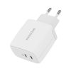 Wall Charger 65W GaN Ricomm RC652 EU, 2xUSB-C + 2.1m USB-C Cable