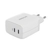 Wall Charger 65W GaN Ricomm RC652 EU, 2xUSB-C + 2.1m USB-C Cable