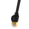 Baseus Cat 7 UTP Ethernet RJ45 kábel, 0,5 m (fekete)