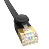 Baseus Cat 7 UTP Ethernet RJ45 kábel, 0,5 m (fekete)