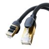 Baseus Ethernet RJ45 hálózati kábel Cat.8, 40Gbps, 2m (fekete)