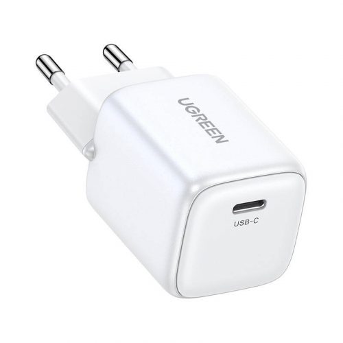 UGREEN 15326 Nexode mini töltő, USB-C, PD3.0, QC4.0, GaN, 30W (fehér)