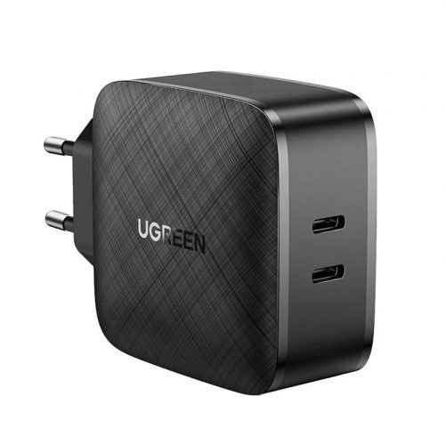 UGREEN CD216 PD adapter, 2xUSB-C, 66W (fekete)