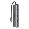 UGREEN Revodok Pro CM498 7 az 1-ben adapter USB-C - 2x USB-A 3.2, USB-C 3.2, SD/TF, PD