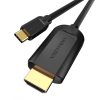 Kábel USB-C HDMI 1.4 Vention CGUBG 4K 30Hz 1,5m (fekete)