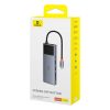 Baseus Metal Gleam II sorozat, Hub 10 az 1-ben, USB-C - 1xHDMI, USB-A (10Gbps), USB-C, 2xUSB-A, Ethernet RJ45, SD/TF kártya, mini-jack 3,5mm, USB-C(PD)