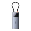 Baseus Metal Gleam II sorozat 6 az 1-ben hub USB-C, 3x USB 3.0, HDMI, USB-C PD, Ethernet RJ45