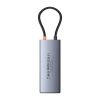 Baseus Metal Gleam II sorozat 6 az 1-ben hub USB-C, 3x USB 3.0, HDMI, USB-C PD, Ethernet RJ45