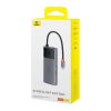 Baseus Metal Gleam II sorozat 6 az 1-ben hub USB-C, 3x USB 3.0, HDMI, USB-C PD, Ethernet RJ45