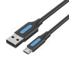 Kábel USB 2.0 A - Micro USB Vention COLBH 3A 2m fekete