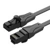 Płaski kabel sieciowy UTP Cat. 6 Vention IBABF RJ45 Ethernet 1000Mbps 1m, czarny