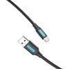 Kábel USB 2.0 A és Micro USB Vention COLBI 3A 3m fekete