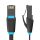 Flat Network Cable UTP CAT6 Vention IBJBF RJ45 Ethernet 1000Mbps 1m Black