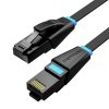 Flat Network Cable UTP CAT6 Vention IBJBF RJ45 Ethernet 1000Mbps 1m Black