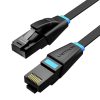 Lapos hálózati kábel UTP CAT6 Vention IBJBI RJ45 Ethernet 1000Mbps 3m fekete