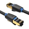 Hálózati kábel CAT8 SFTP Vention IKABD RJ45 Ethernet 40Gbps 0.5m fekete