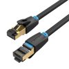 Network Cable CAT8 SFTP Vention IKABD RJ45 Ethernet 40Gbps 0.5m Black