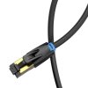 Hálózati kábel CAT8 SSTP Vention IKABG RJ45 Ethernet 40Gbps 1.5m fekete