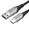 USB 2.0 A to USB-C cable Vention CODHC 3A 0,25m gray