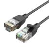 Network Cable UTP CAT6A Vention IBIBG RJ45 Ethernet 10Gbps 1.5m Black Slim Type