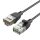 Network Cable UTP CAT6A Vention IBIBG RJ45 Ethernet 10Gbps 1.5m Black Slim Type