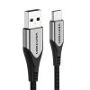 USB 2.0 A to USB-C cable Vention CODHD 3A 0,5m gray