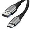 USB 2.0 A to USB-C cable Vention CODHD 3A 0,5m gray