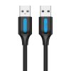 USB 2.0 kábel Vention COJBD 2A 0,5 m Fekete PVC