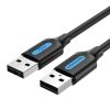 USB 2.0 kábel Vention COJBD 2A 0,5 m Fekete PVC