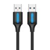 USB 2.0 kábel Vention COJBF 2A 1m Fekete PVC