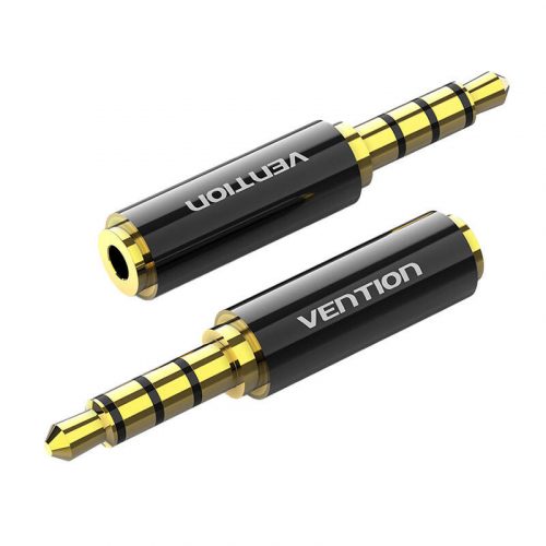 Audio adapter 3,5 mm-es férfi 2,5 mm-es női Vention BFBB0 fekete