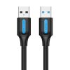 USB 3.0 kábel Vention CONBD 2A 0,5m Fekete PVC